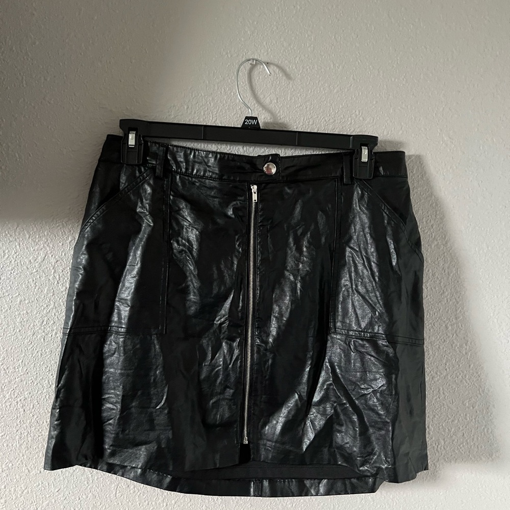 Pleather skirt